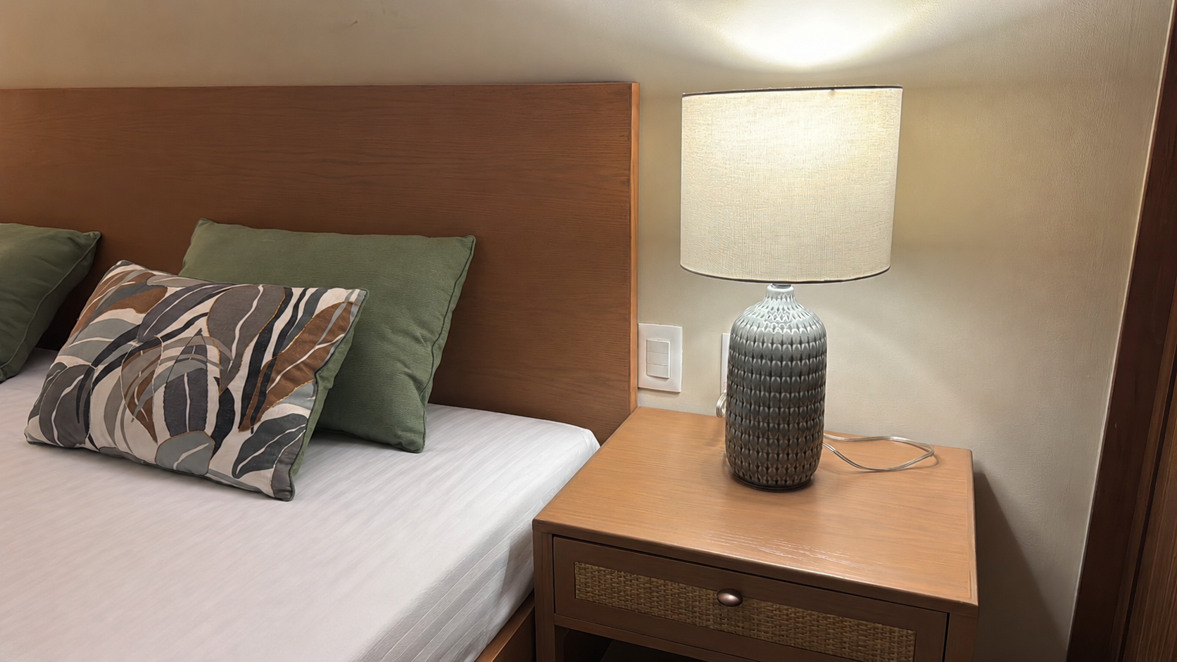 Bedroom furnished by Homiture — rental-ready unit in the Riviera Maya