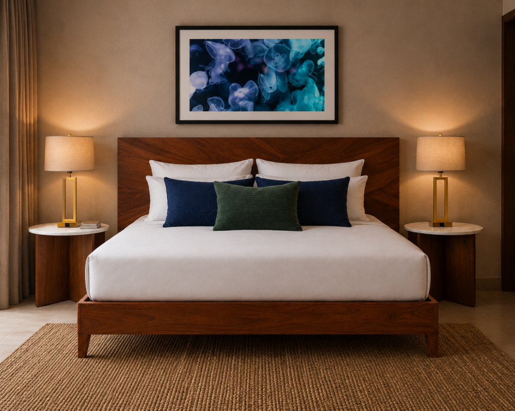 Bedroom Master Azure Retreat — Homiture