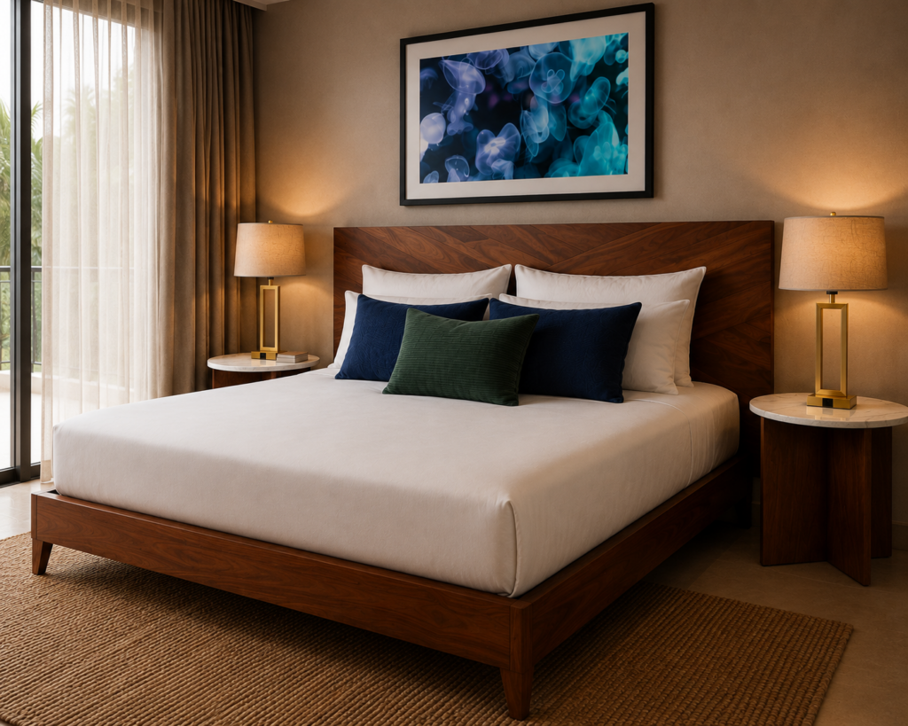 Bedroom Master Azure Retreat — Homiture