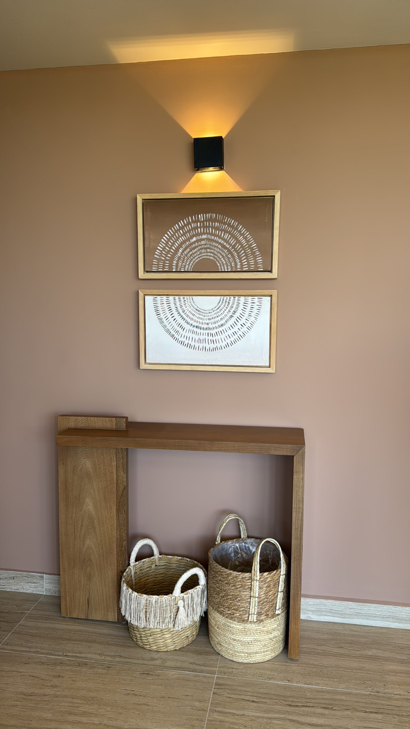 Living room furnished by Homiture — rental-ready unit in the Riviera Maya